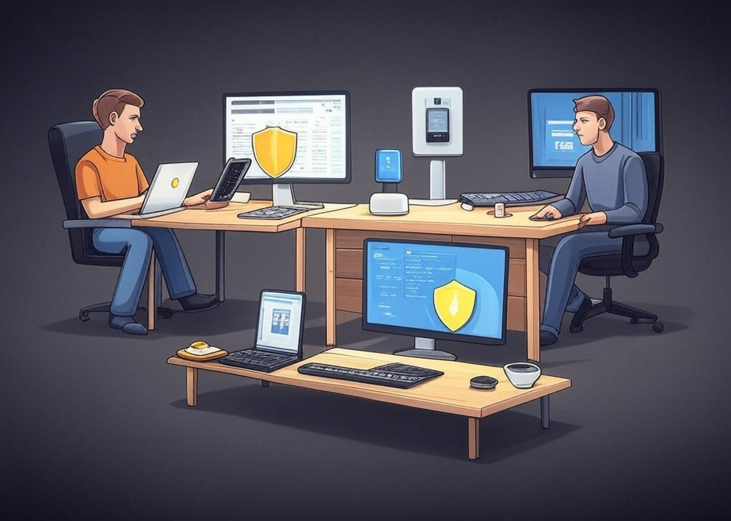 Collage of VPN use cases in 2025: remote work, smart home, torrenting, and Web3